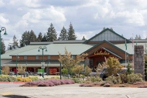 Exterior of Cabelas store in Lacey